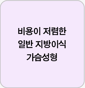 비용이 저렴한 일반 지방이식 가슴성형